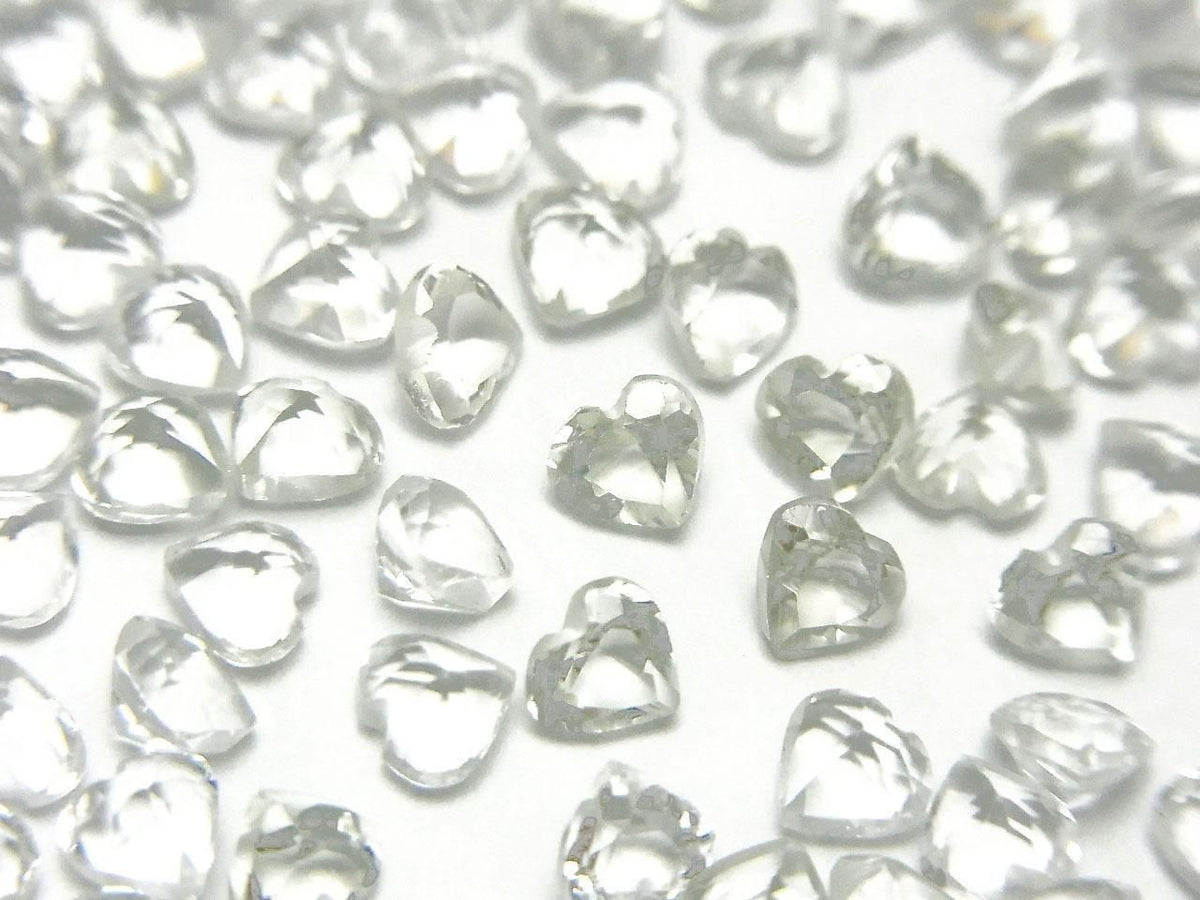 High Quality Green Amethyst AAA Loose Stone Heart Shape Faceted 4x4mm 10pcs