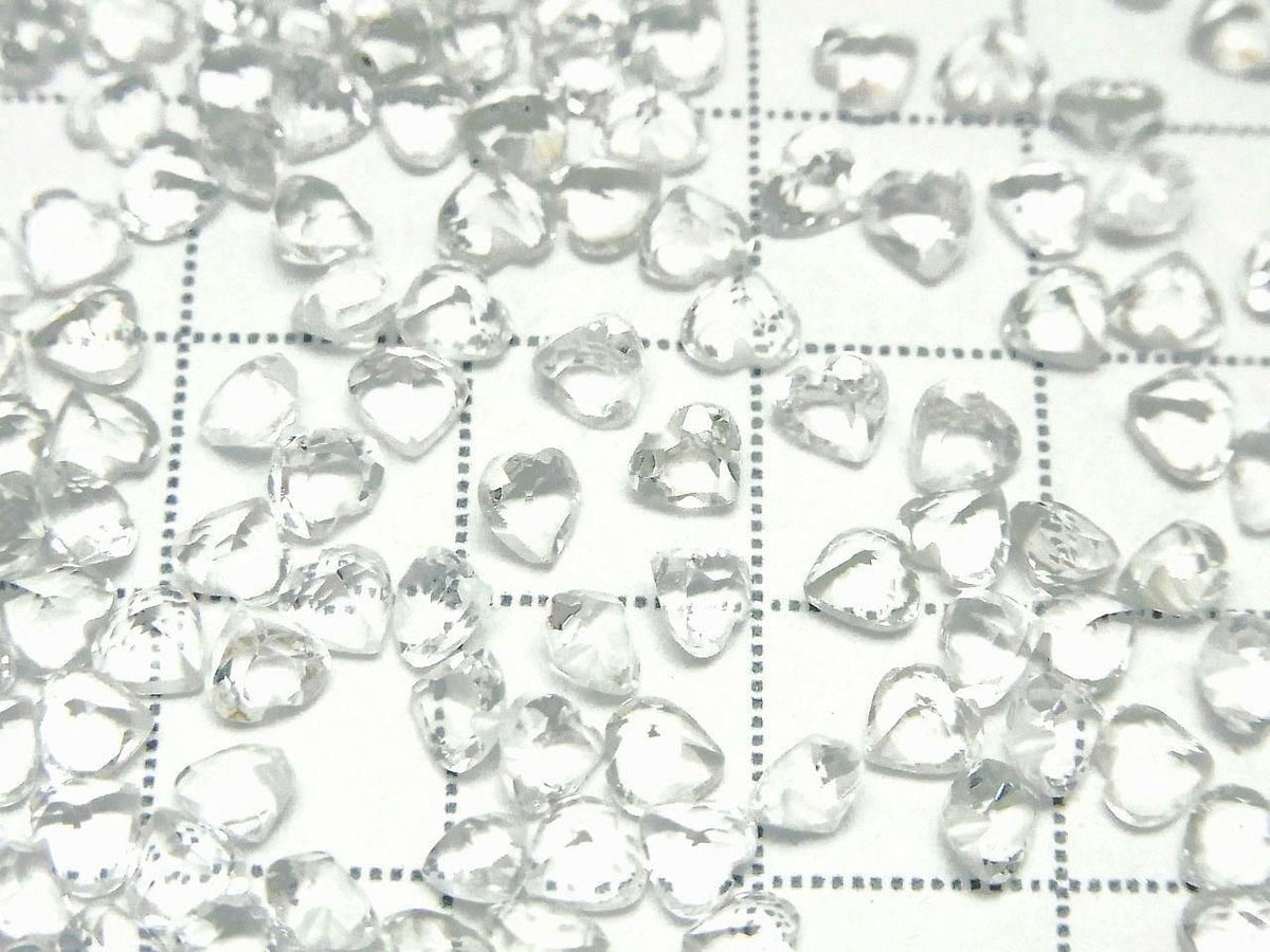 High Quality Green Amethyst AAA Loose Stone Heart Shape Faceted 4x4mm 10pcs