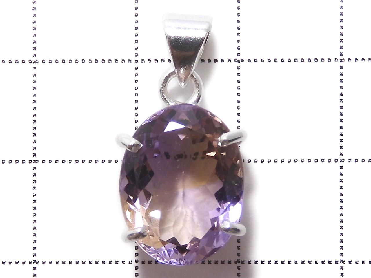 High Quality Ametrine AAA Faceted Pendant Silver925 NO.275 [One of a kind]