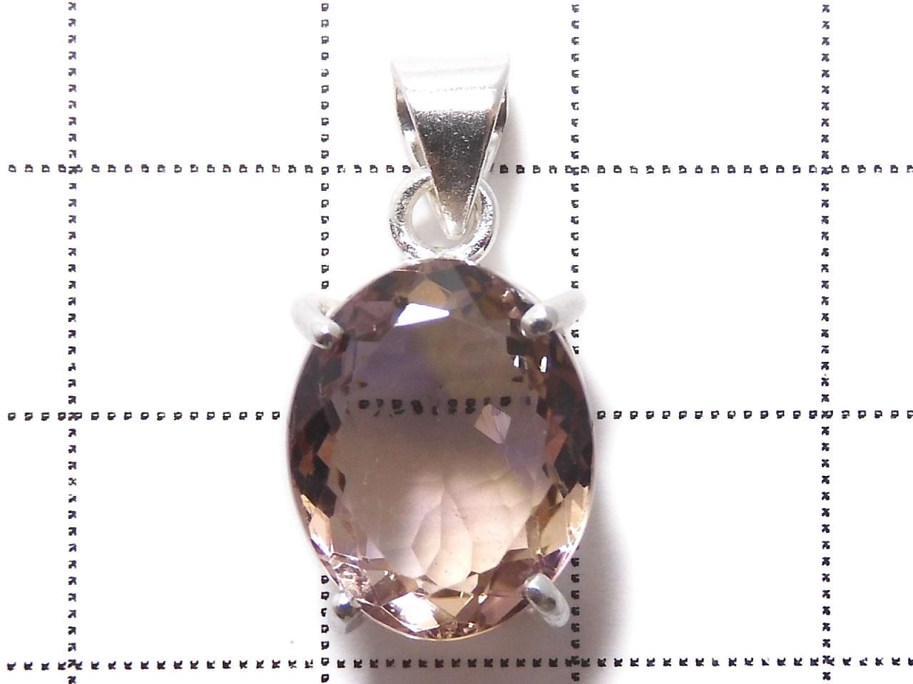 High Quality Ametrine AAA Faceted Pendant Silver925 NO.276 [One of a kind]