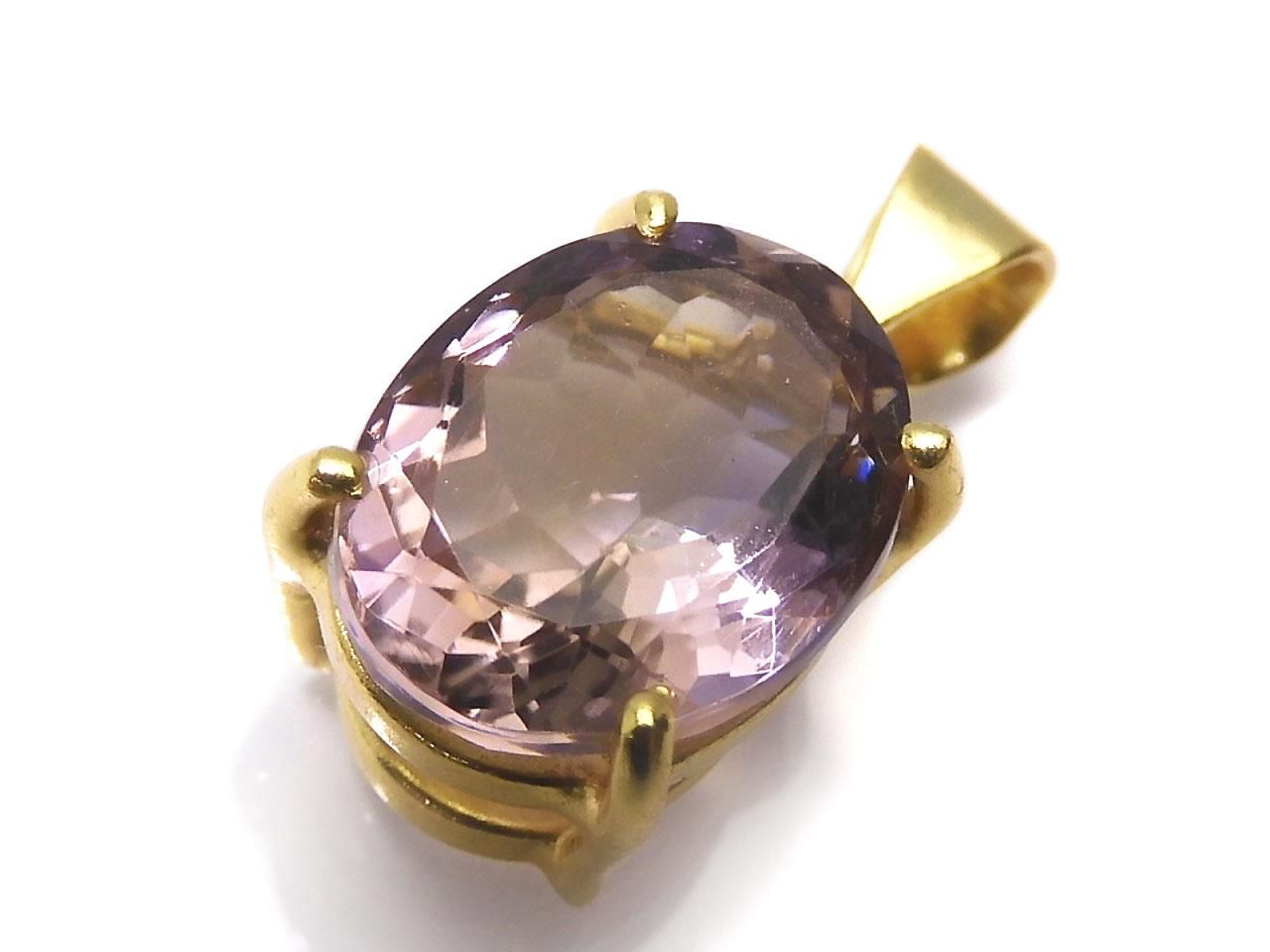 High Quality Ametrine AAA Faceted Pendant 18KGP NO.277 [One of a kind]