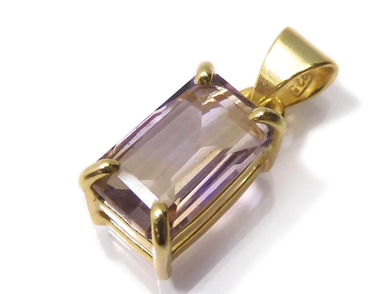 High Quality Ametrine AAA Faceted Pendant 18KGP NO.278 [One of a kind]