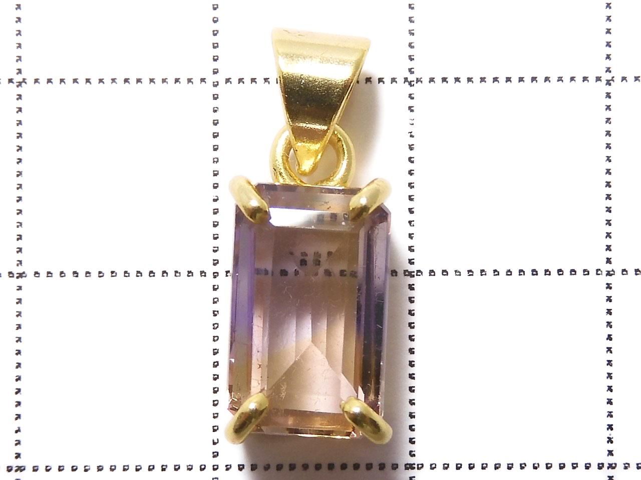 High Quality Ametrine AAA Faceted Pendant 18KGP NO.278 [One of a kind]