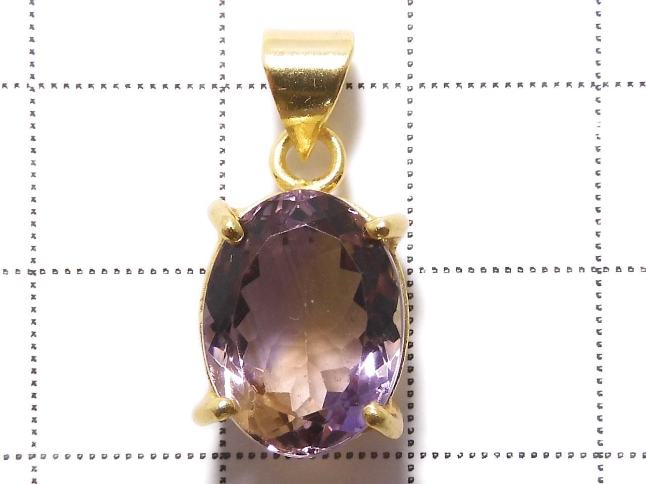 High Quality Ametrine AAA Faceted Pendant 18KGP NO.279 [One of a kind]