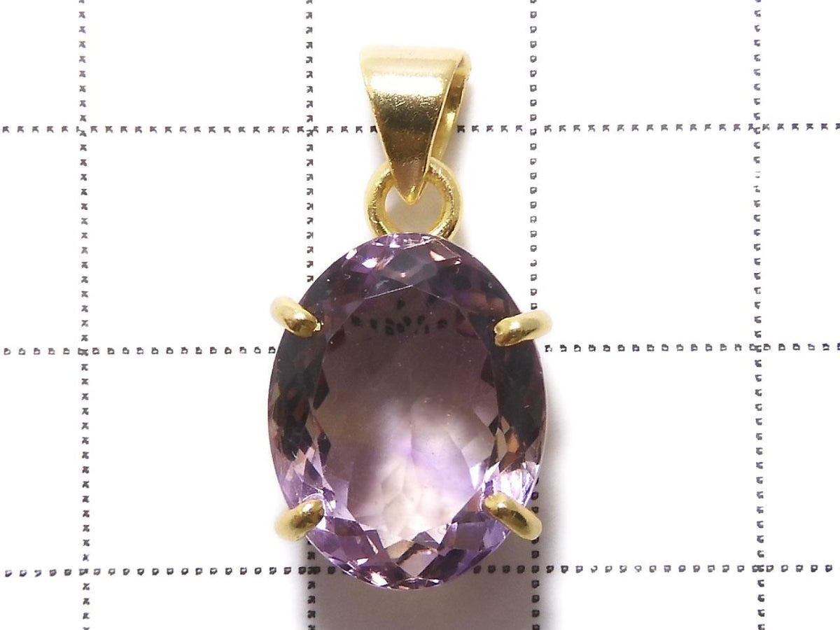 High Quality Ametrine AAA Faceted Pendant 18KGP NO.280 [One of a kind]