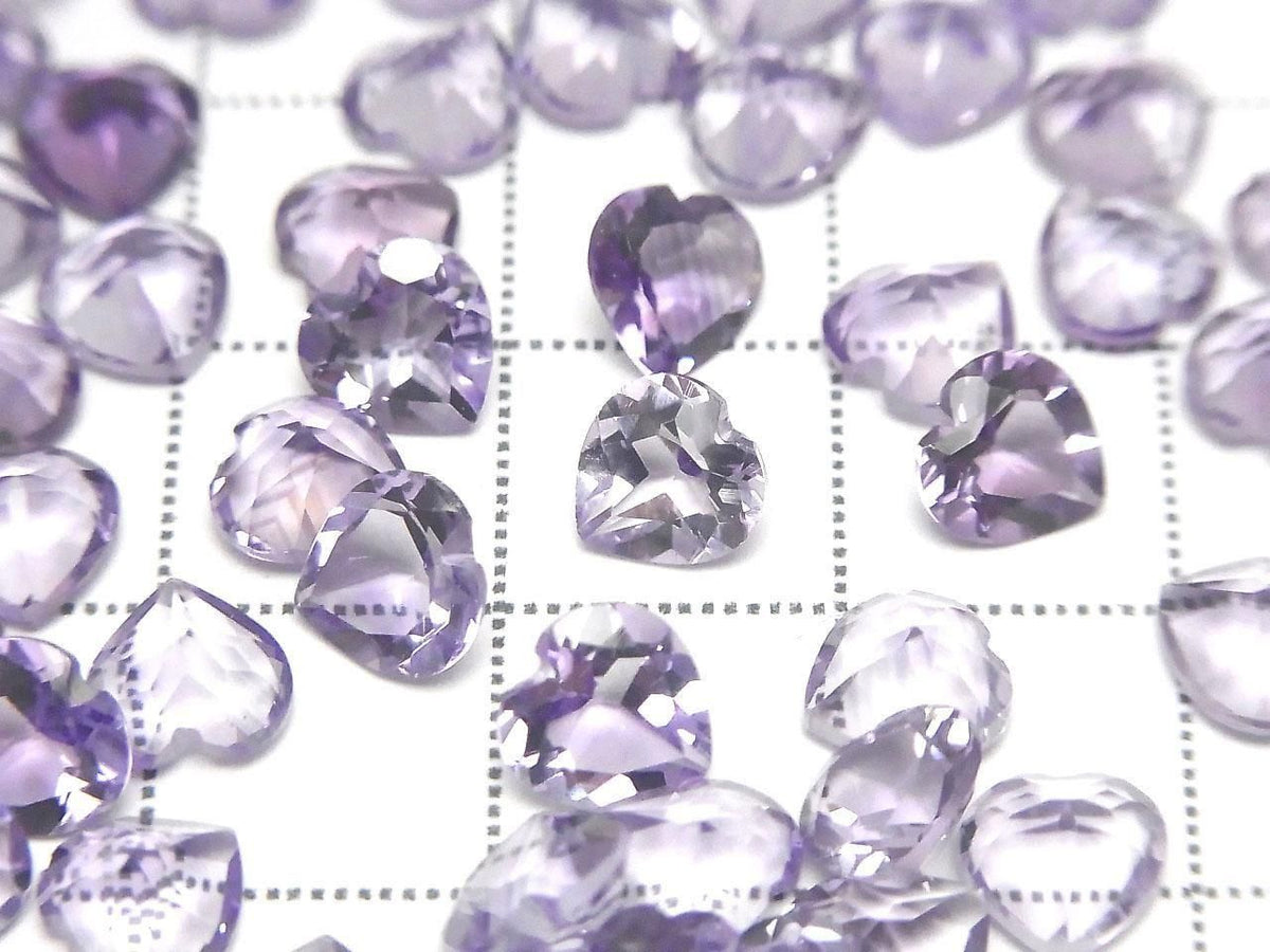 High Quality AAA Amethyst Loose Stone Heart Shape Faceted 6x6mm 5pcs