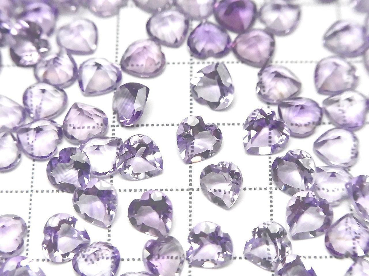 High Quality AAA Amethyst Loose Stone Heart Shape Faceted 6x6mm 5pcs