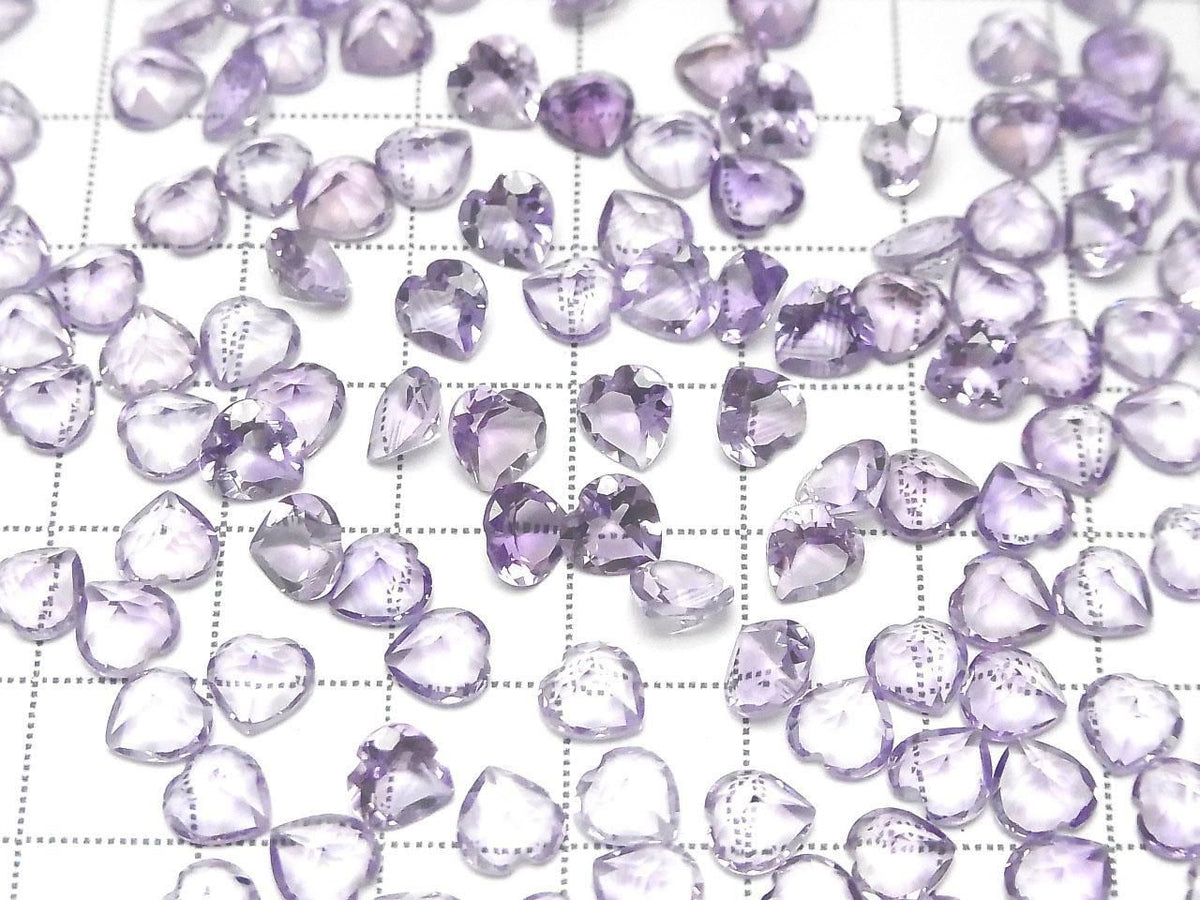 High Quality AAA Amethyst Loose Stone Heart Shape Faceted 6x6mm 5pcs