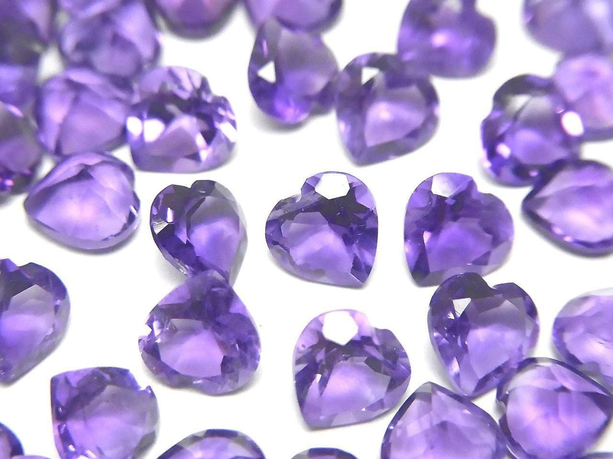 High Quality AAA Amethyst Loose Stone Heart Shape Faceted 6x6mm 5pcs