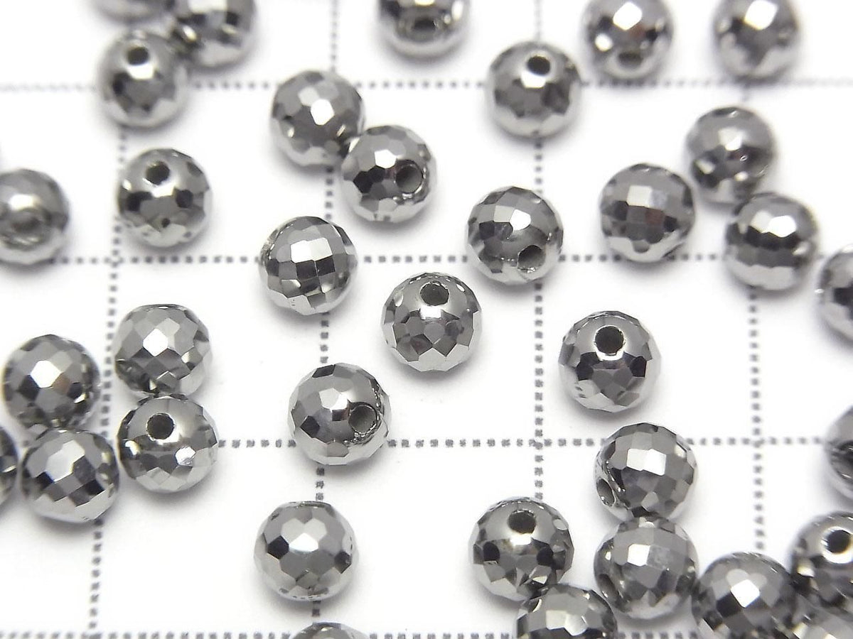 Germanium Faceted Round 4.5mm [Drilled Hole ] 1pc