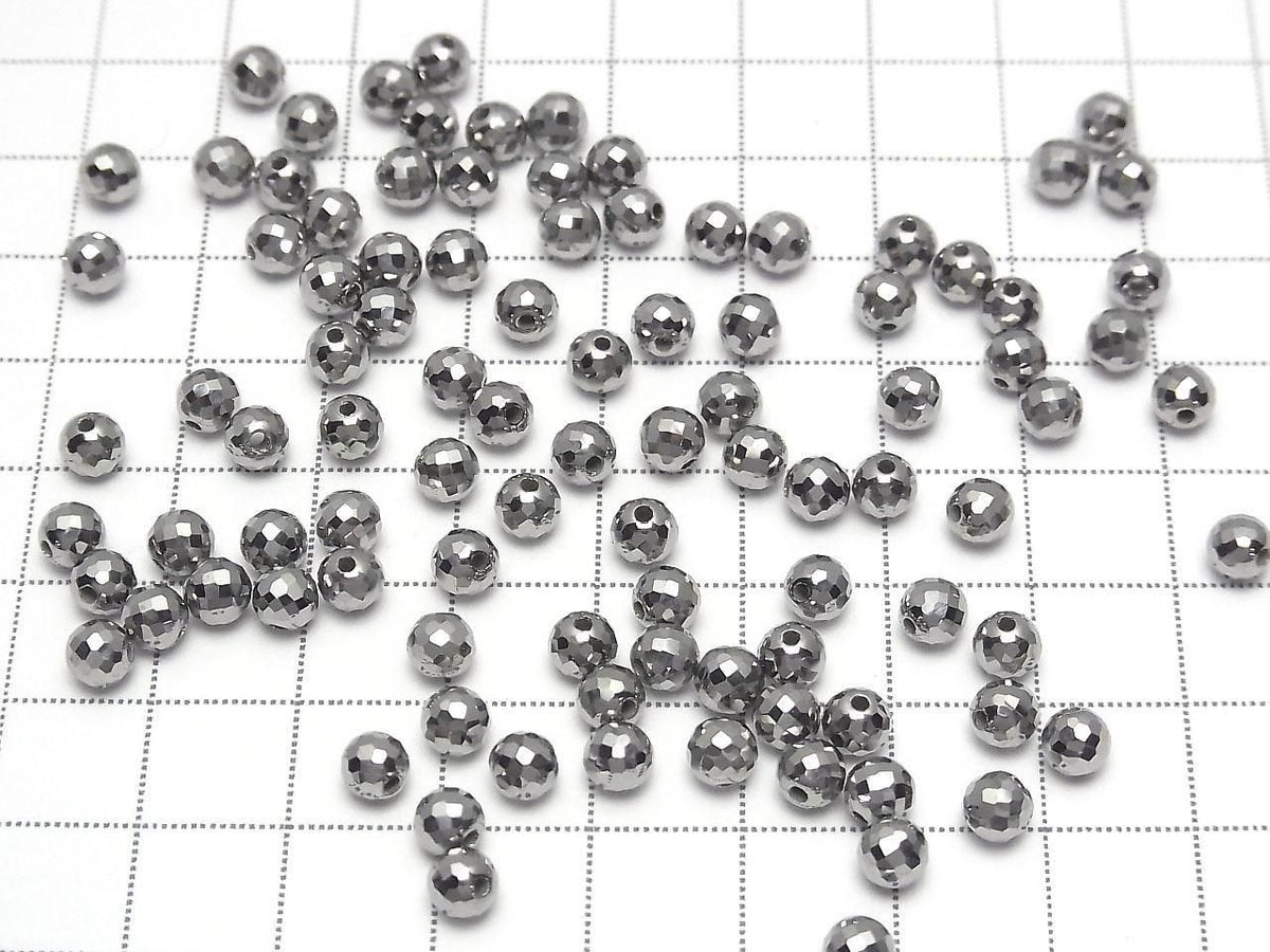 Germanium Faceted Round 4.5mm [Drilled Hole ] 1pc