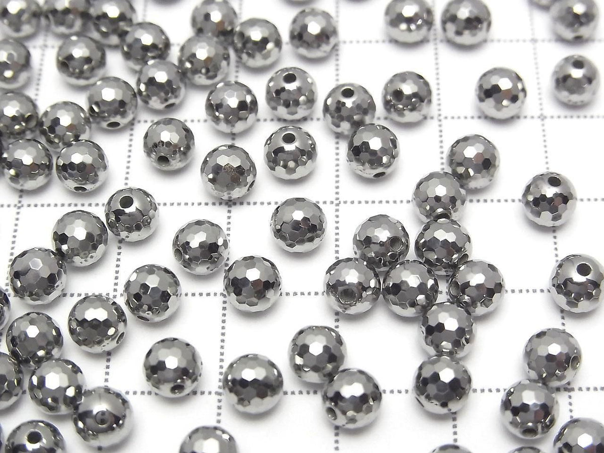 Germanium Faceted Round 5mm [Drilled Hole ] 1pc