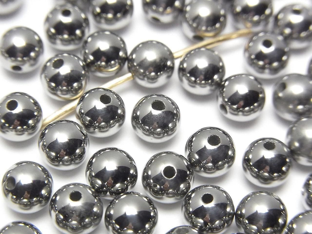 Germanium Round 6mm [Drilled Hole ] 1pc