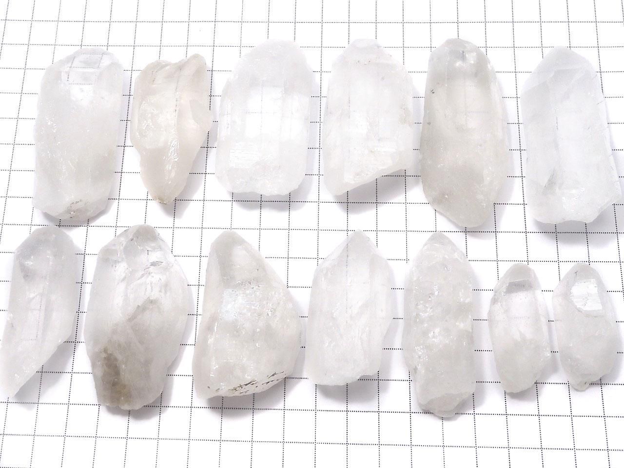Himalayan Quartz Raw Stone 13pcs Set NO.4 [One of a kind]