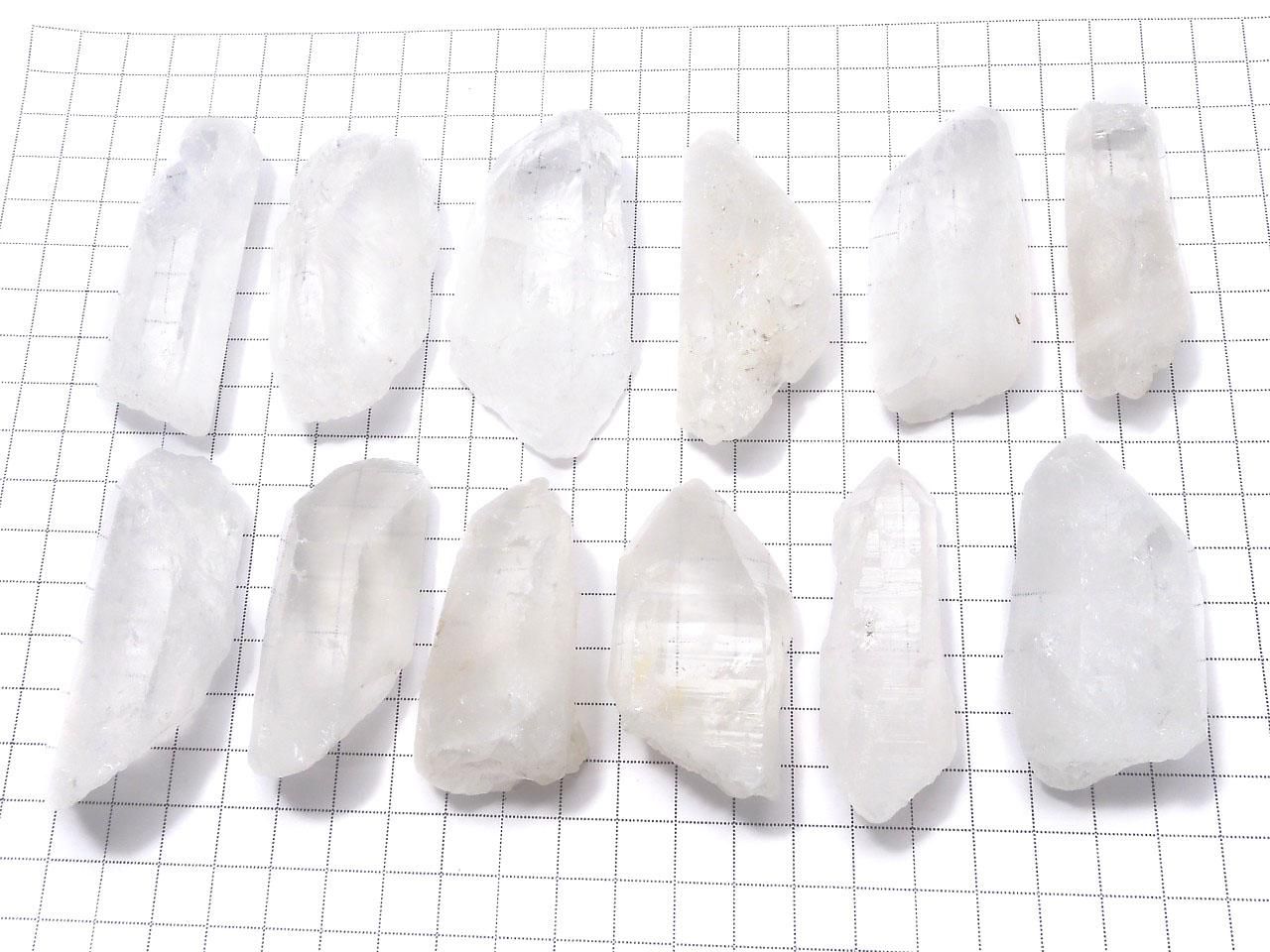 Himalayan Quartz Raw Stone 12pcs Set NO.6 [One of a kind]