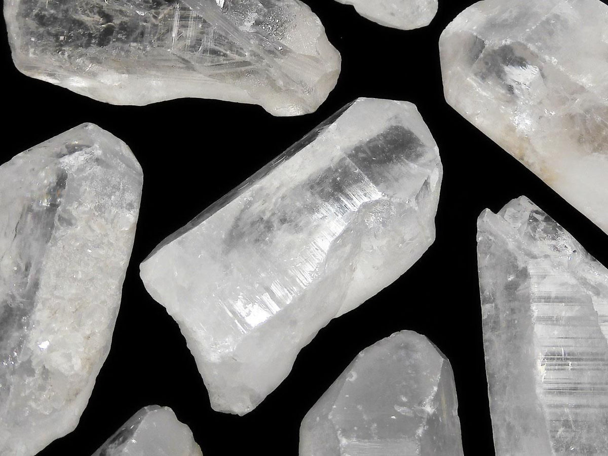 Himalayan Quartz Raw Stone 12pcs Set NO.8 [One of a kind]