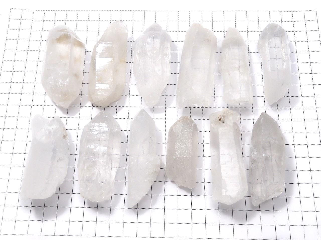 Himalayan Quartz Raw Stone 12pcs Set NO.9 [One of a kind]