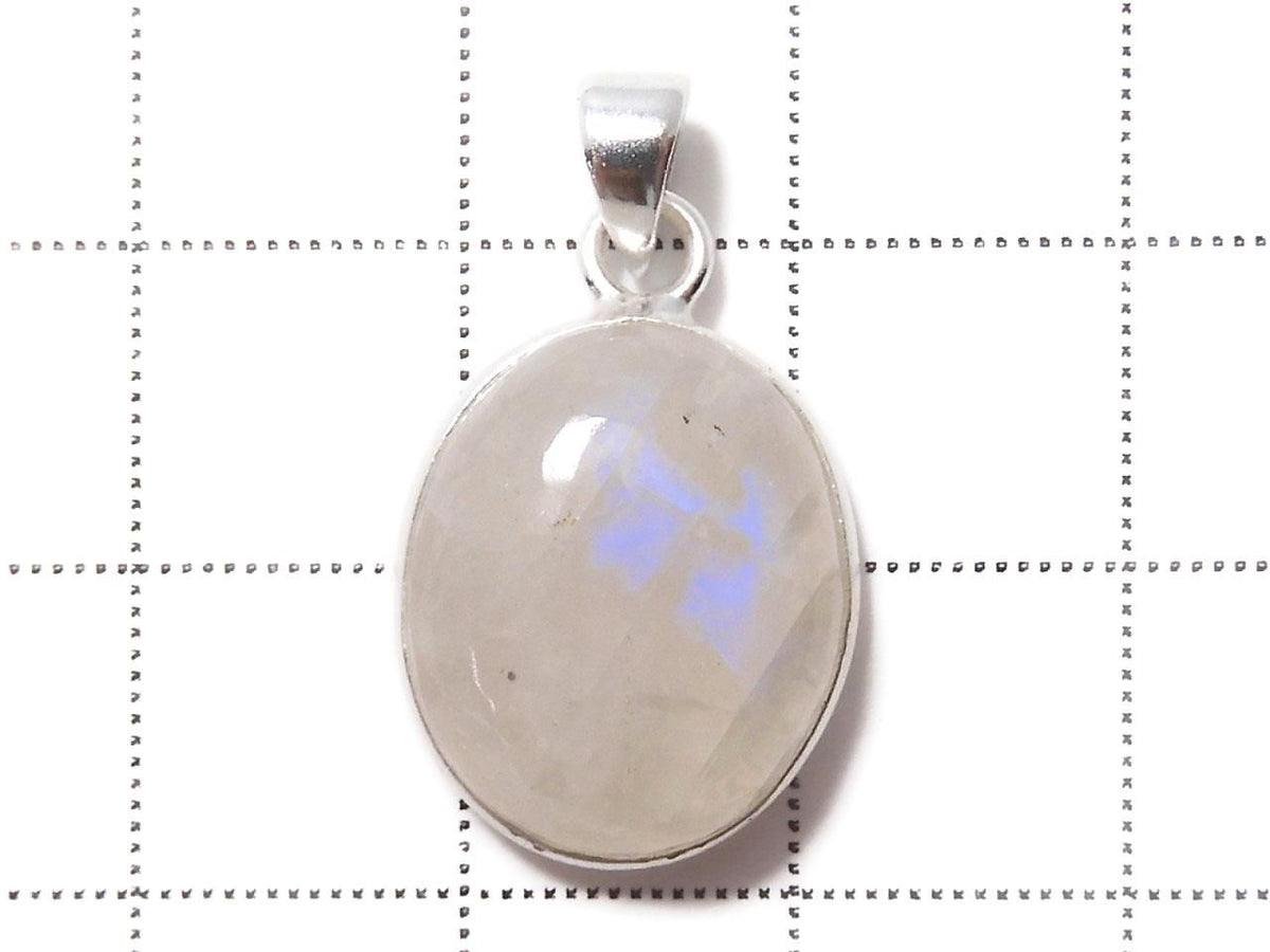High Quality Rainbow Moonstone AA++ Pendant Silver925 NO.1 [One of a kind]