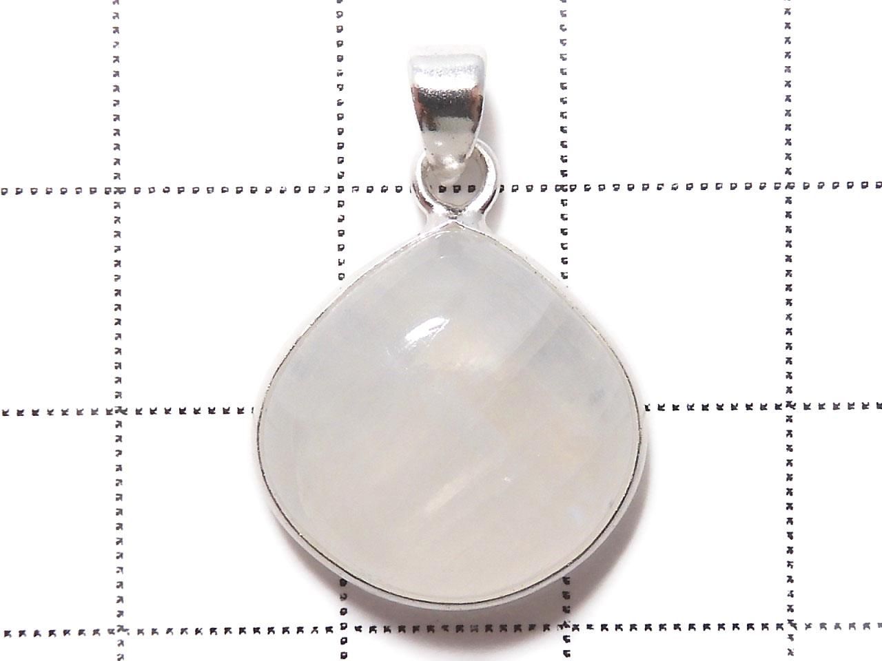 High Quality Rainbow Moonstone AA++ Pendant Silver925 NO.3 [One of a kind]
