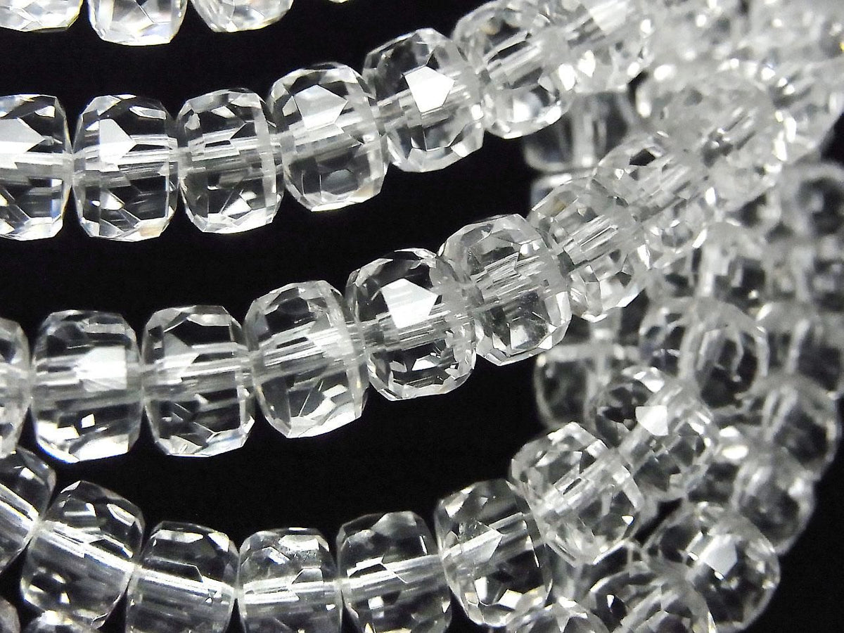High Quality Crystal AAA- Faceted Button Rondelle 7x7x4.5mm 1strand beads (Bracelet) High Quality!