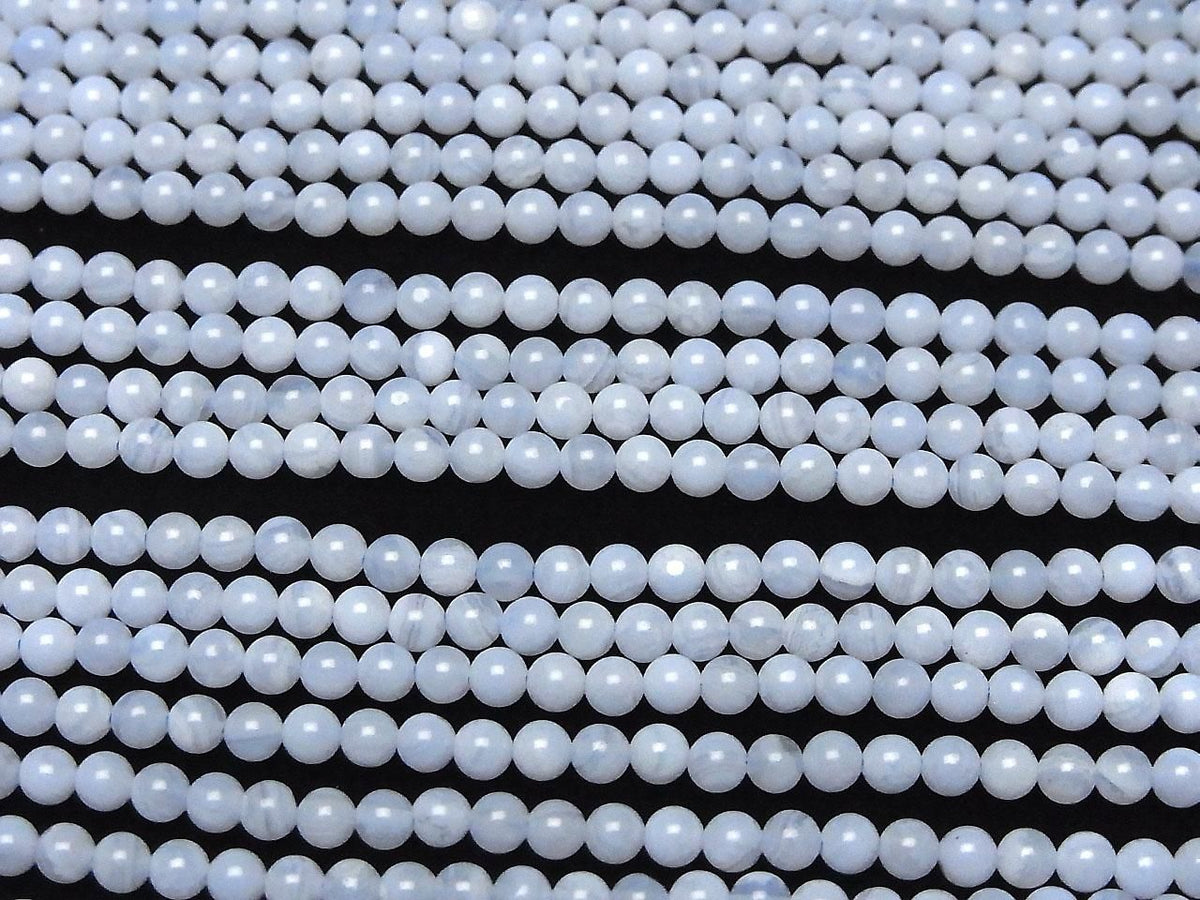 Blue Lace Agate AA++ Round 3mm 1strand beads (aprx.15inch/38cm)