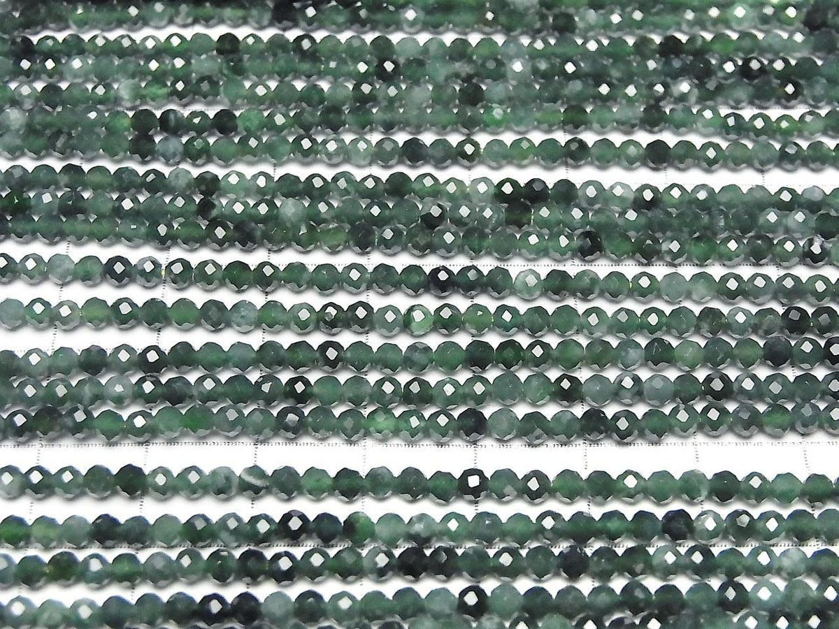 Guatemalan Jadeite (Jadeite) AA++ Faceted Round 3mm 1strand beads (approx. 15 inches/37 cm) High Quality!