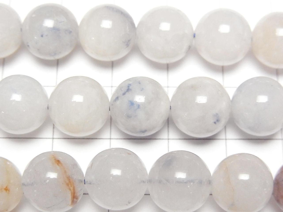 Dumortierite in Quartz AA Round 10mm 1strand beads (aprx.15inch/36cm)