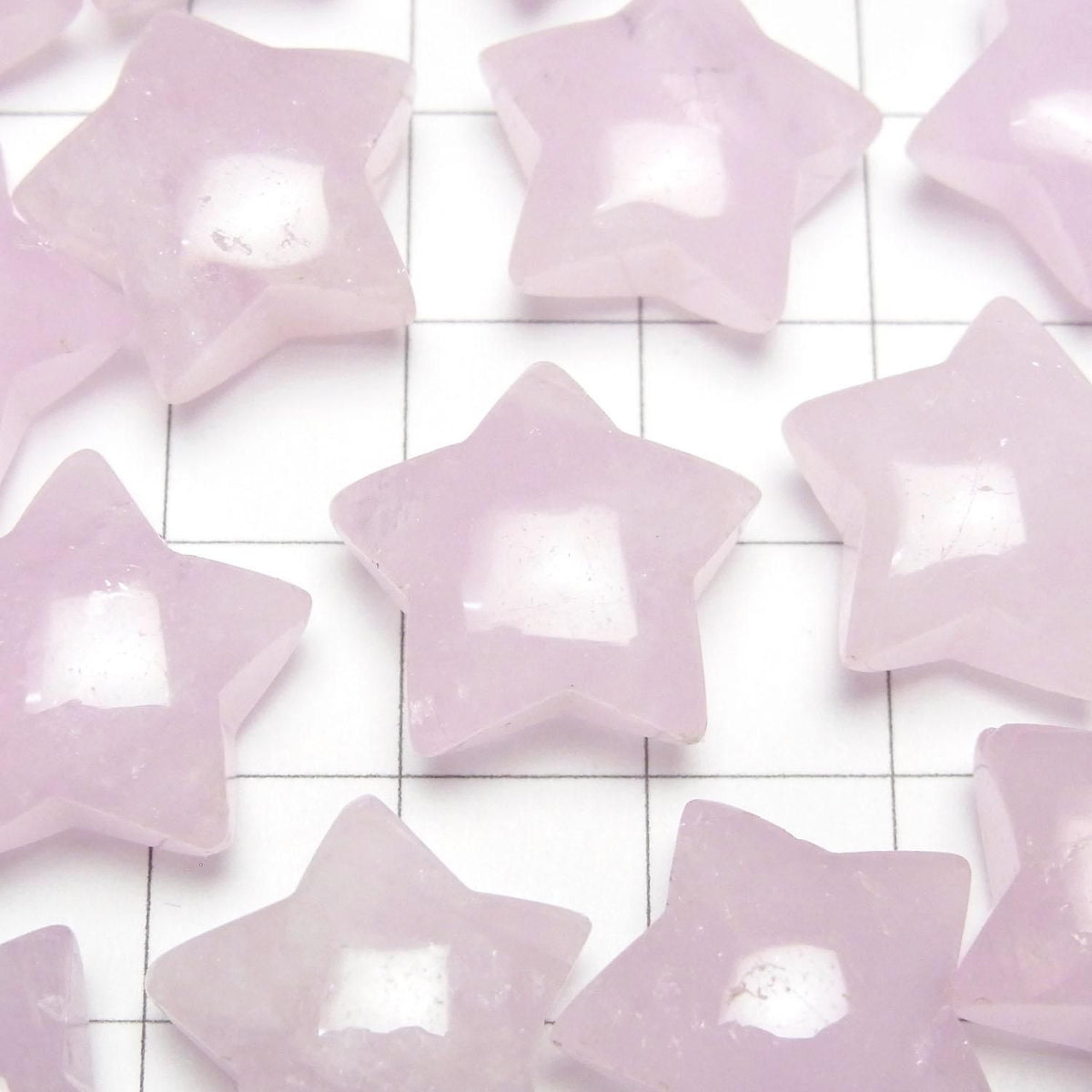 Morganite AA++ Undrilled Star Motif 18x19mm 1pc