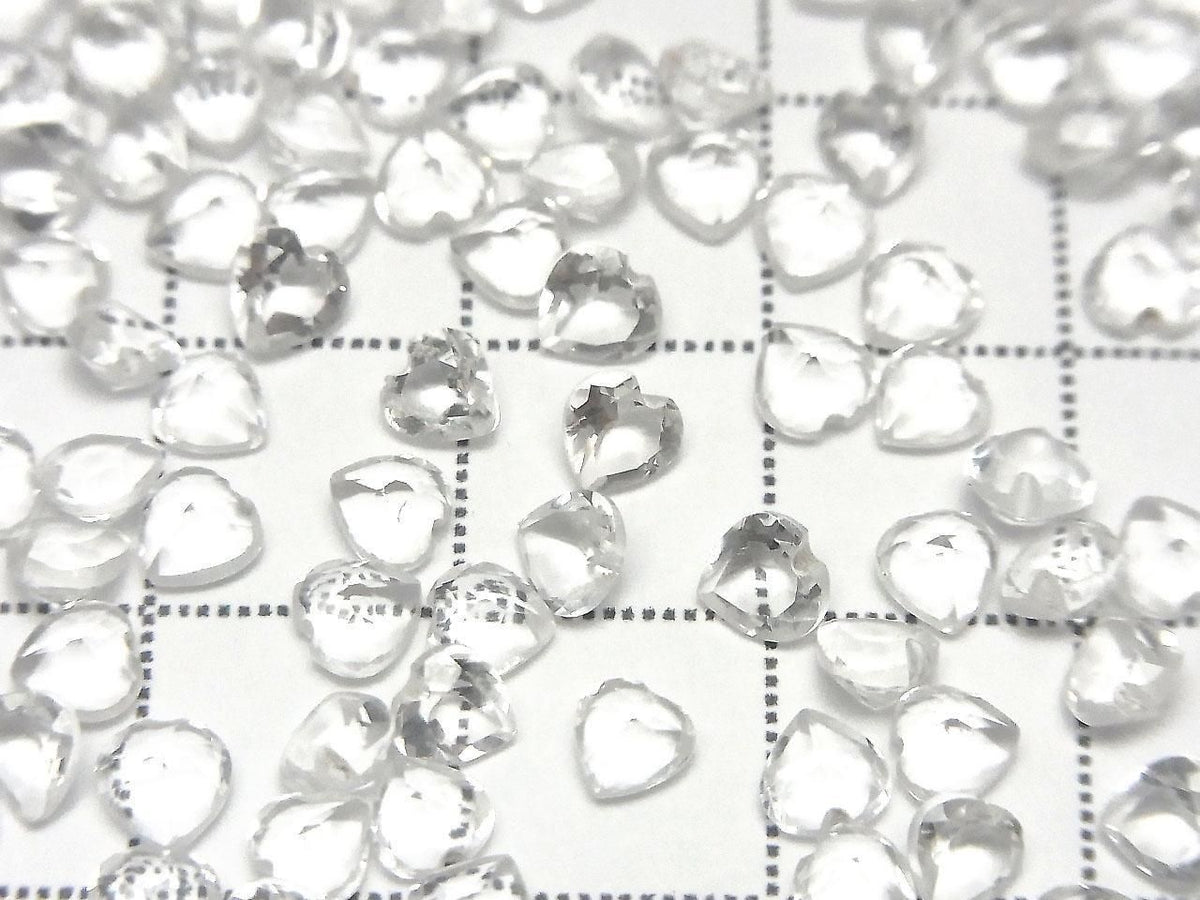 High Quality AAA Crystal Loose Stone Heart Shape Faceted 4x4mm 10pcs