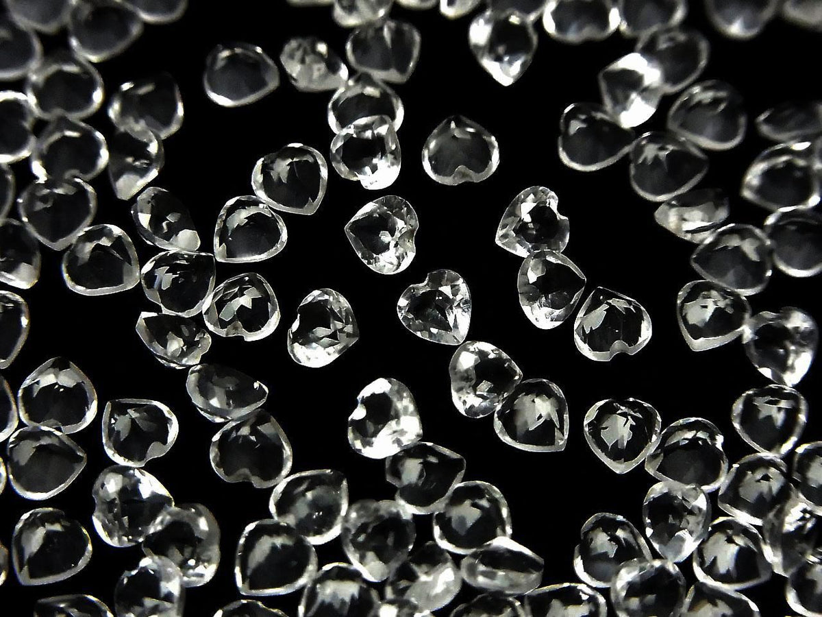 High Quality AAA Crystal Loose Stone Heart Shape Faceted 4x4mm 10pcs