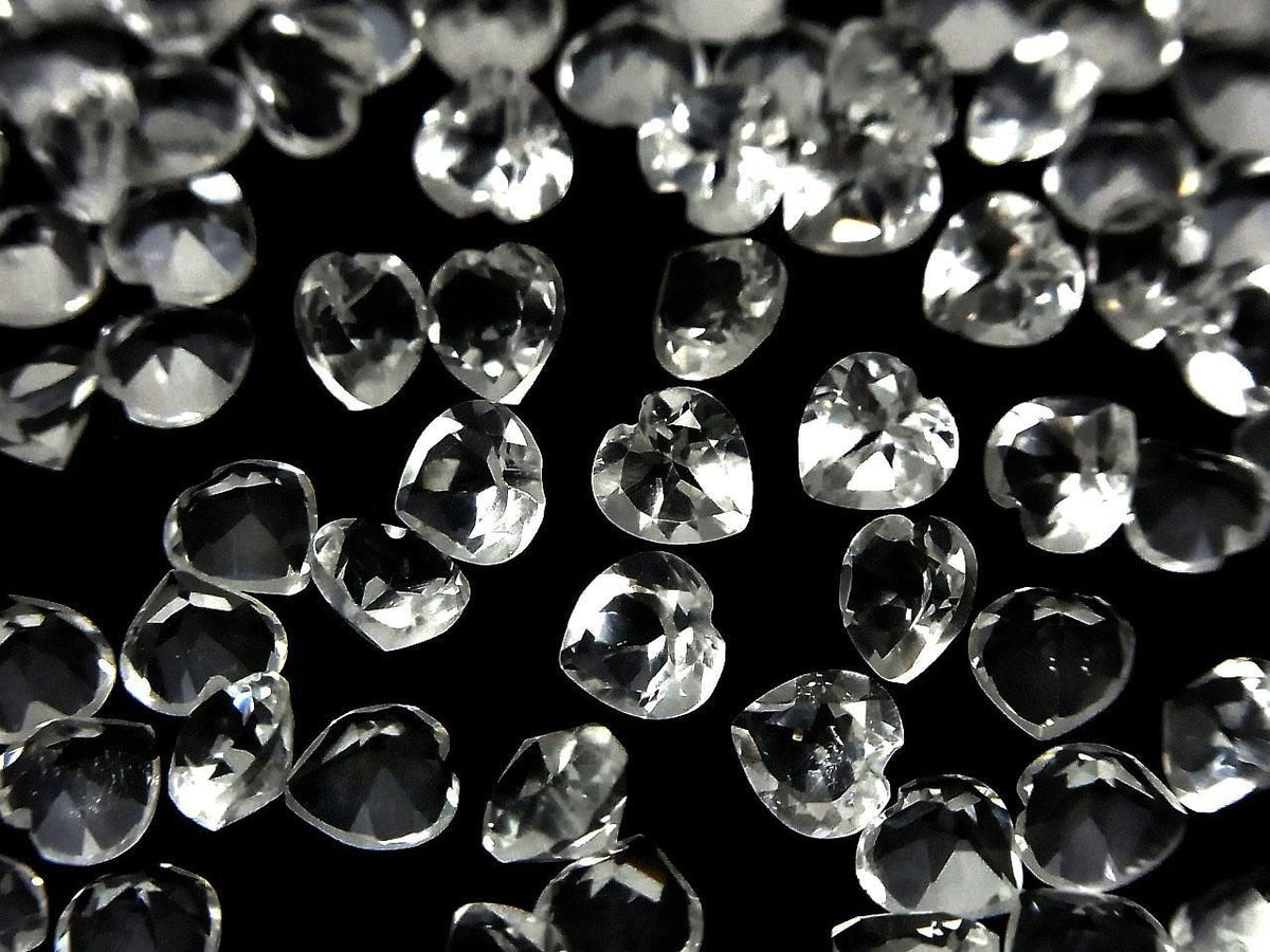 High Quality AAA Crystal Loose Stone Heart Shape Faceted 6x6mm 5pcs