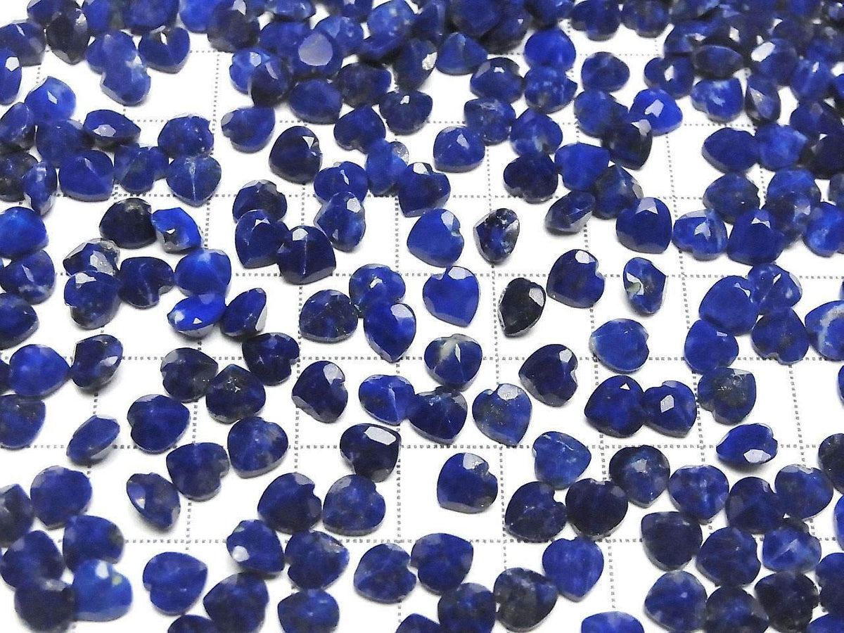 Lapislazuli AA++ Loose Stone Heart Shape Faceted 6x6mm 5pcs