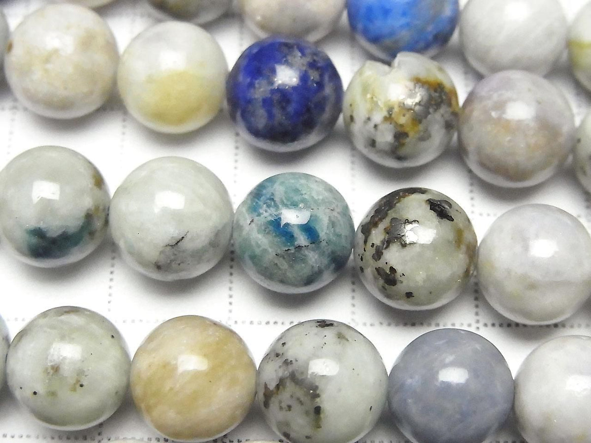 Hackmanite Round 10mm half or 1strand beads (aprx.15inch/37cm)