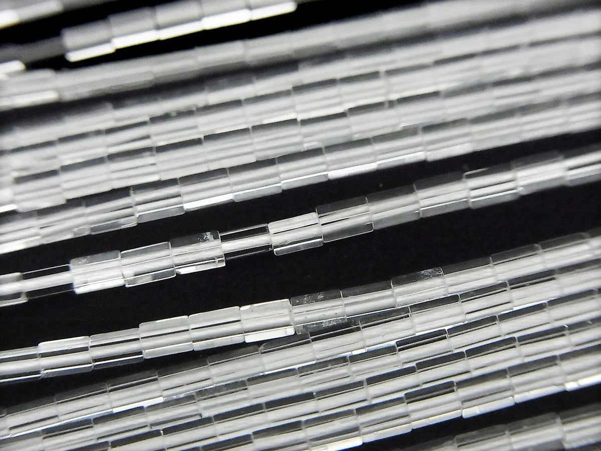 Crystal AAA- 4 Faceted Faceted Tube 3x1.5x1.5mm 1strand beads (approx. 15inch/36cm)