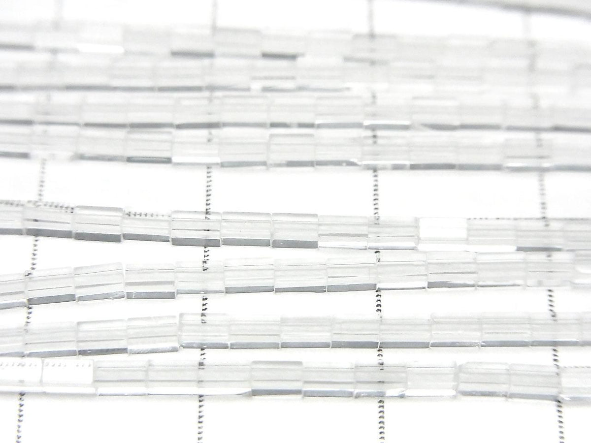 Crystal AAA- 4 Faceted Faceted Tube 3x1.5x1.5mm 1strand beads (approx. 15inch/36cm)