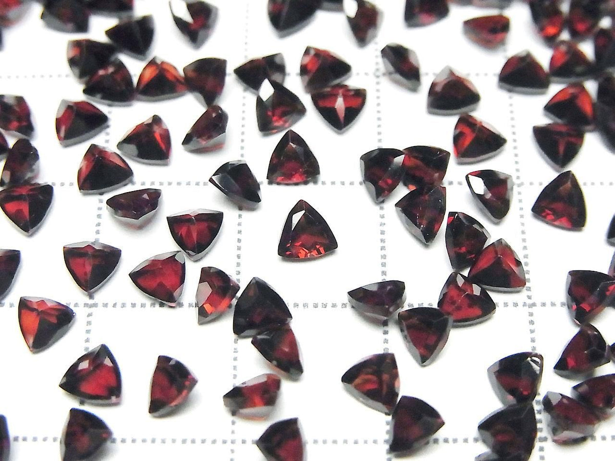 High Quality Rhodolite Garnet AAA Loose stone Triangle Faceted 4x4mm 5pcs