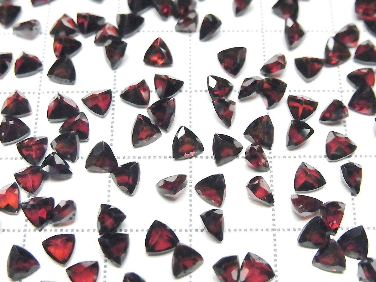 High Quality Rhodolite Garnet AAA Loose stone Triangle Faceted 4x4mm 5pcs