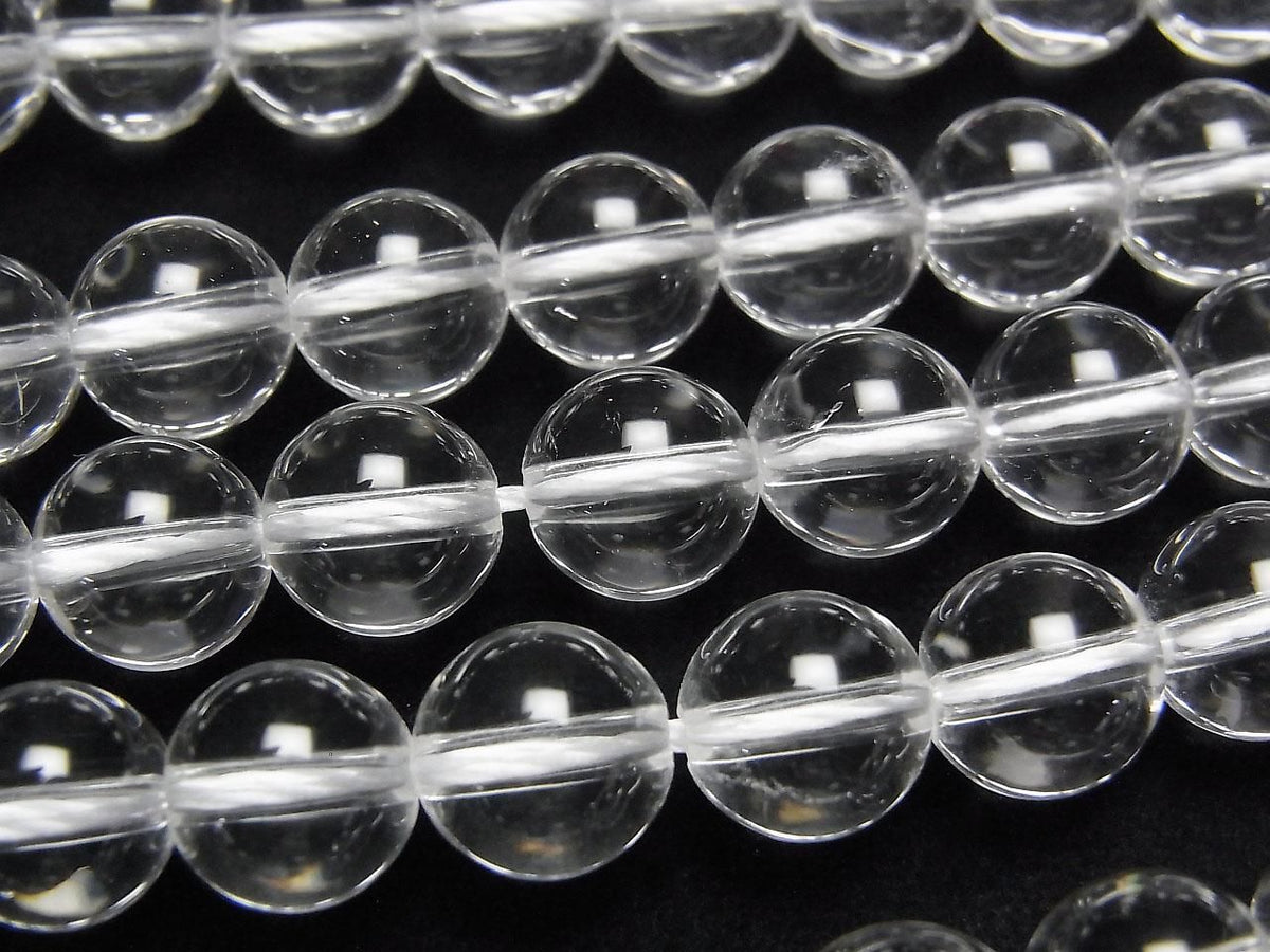 Crystal Quartz AAA- Round 8.5-9mm half or 1strand beads (aprx.15inch/37cm)