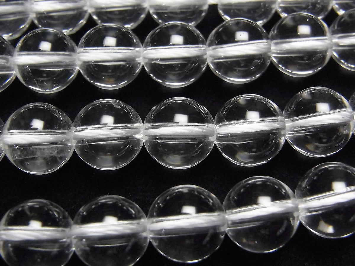Crystal Quartz AAA- Round 8.5-9mm half or 1strand beads (aprx.15inch/37cm)