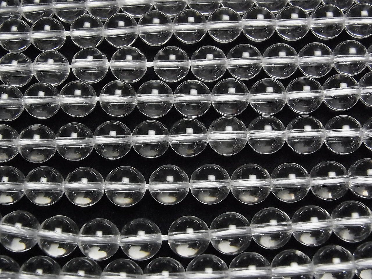 Crystal Quartz AAA- Round 8.5-9mm half or 1strand beads (aprx.15inch/37cm)
