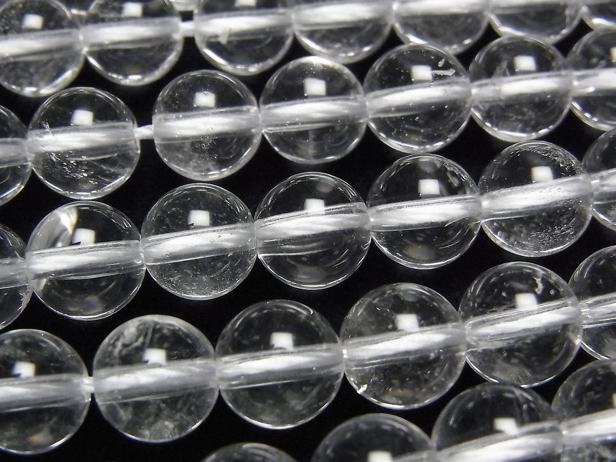 Crystal Quartz AAA- Round 8mm half or 1strand beads (aprx.15inch/37cm)
