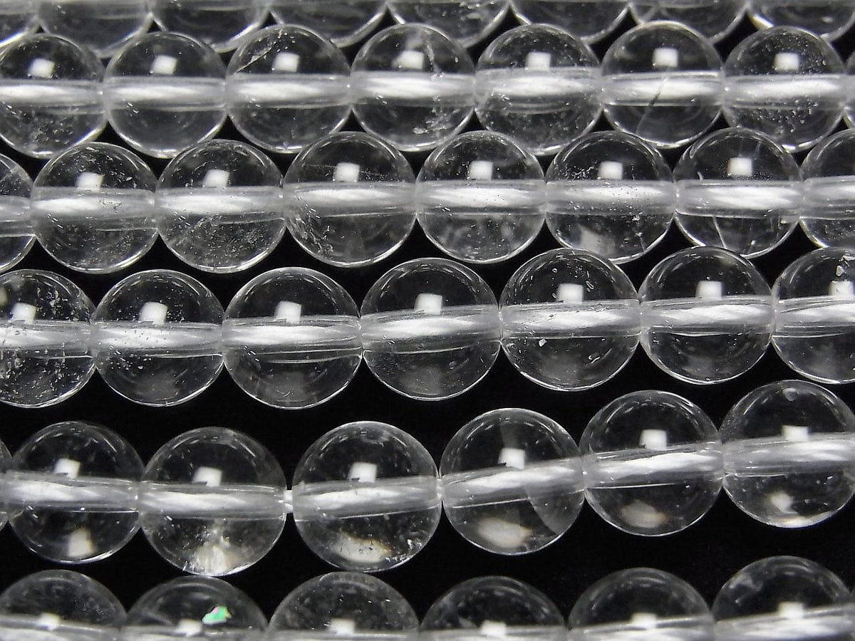 Crystal Quartz AAA- Round 8mm half or 1strand beads (aprx.15inch/37cm)