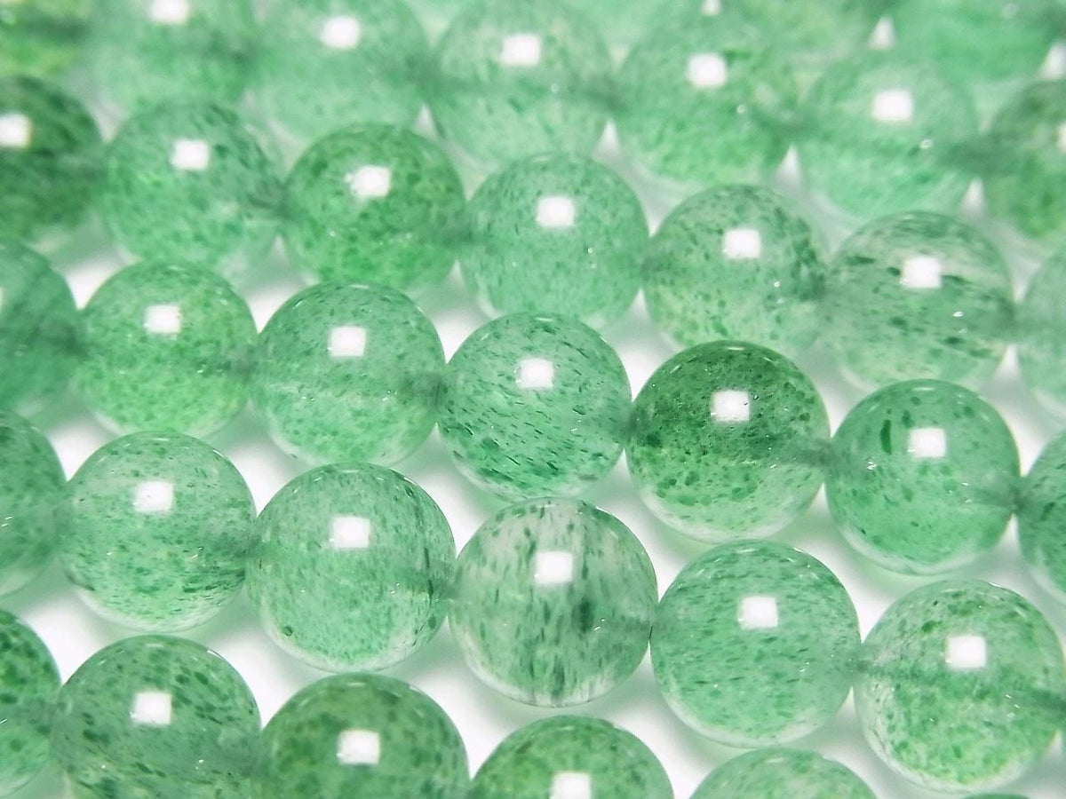 Indian Green Aventurine AA++ Round 8mm 1strand beads (approx. 15 inches/37 cm)