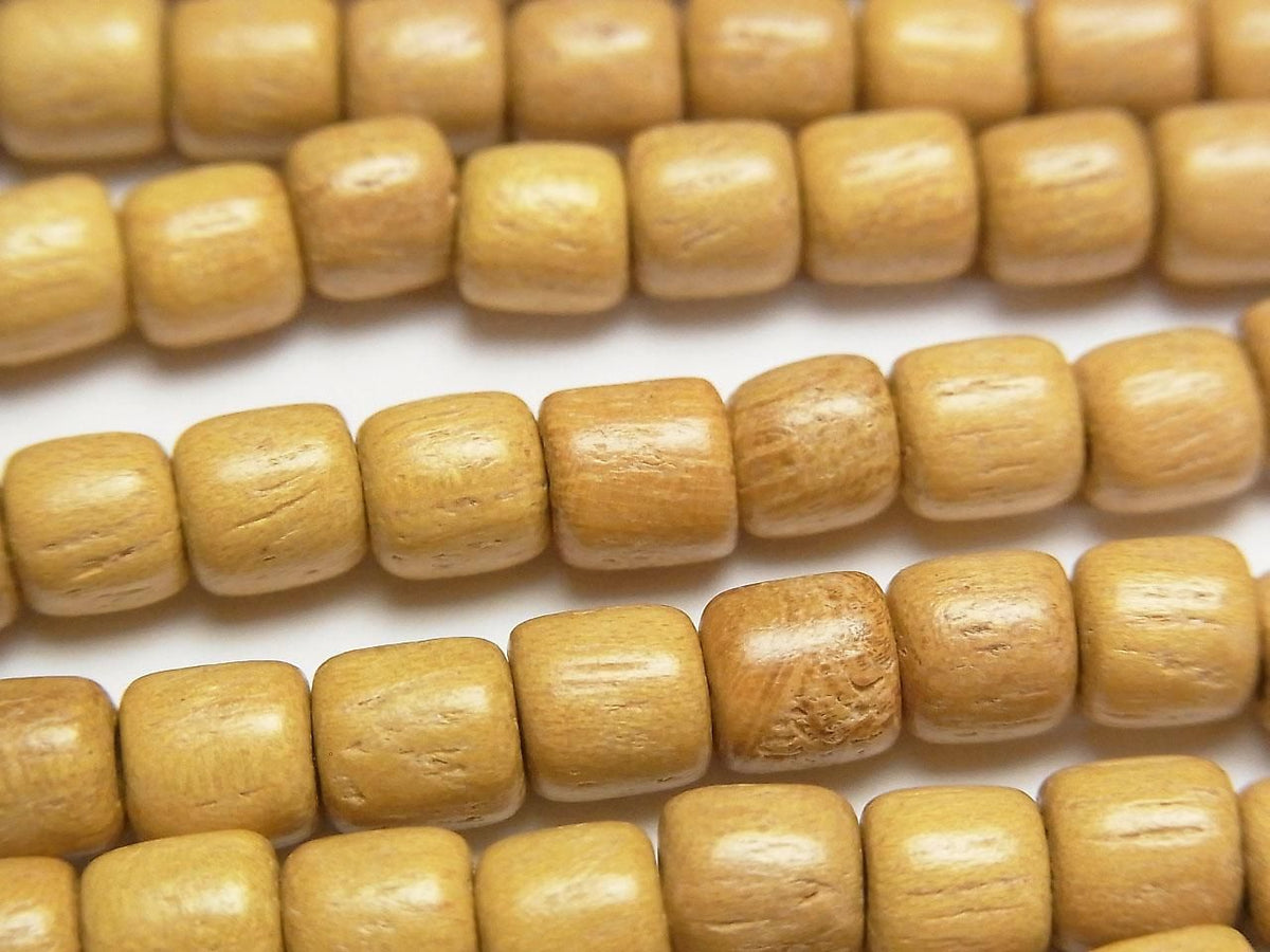 Wood Beads (Yellow) Rondelle (Heishi) 7x7x5mm 1strand beads (approx. 15inch/38cm)