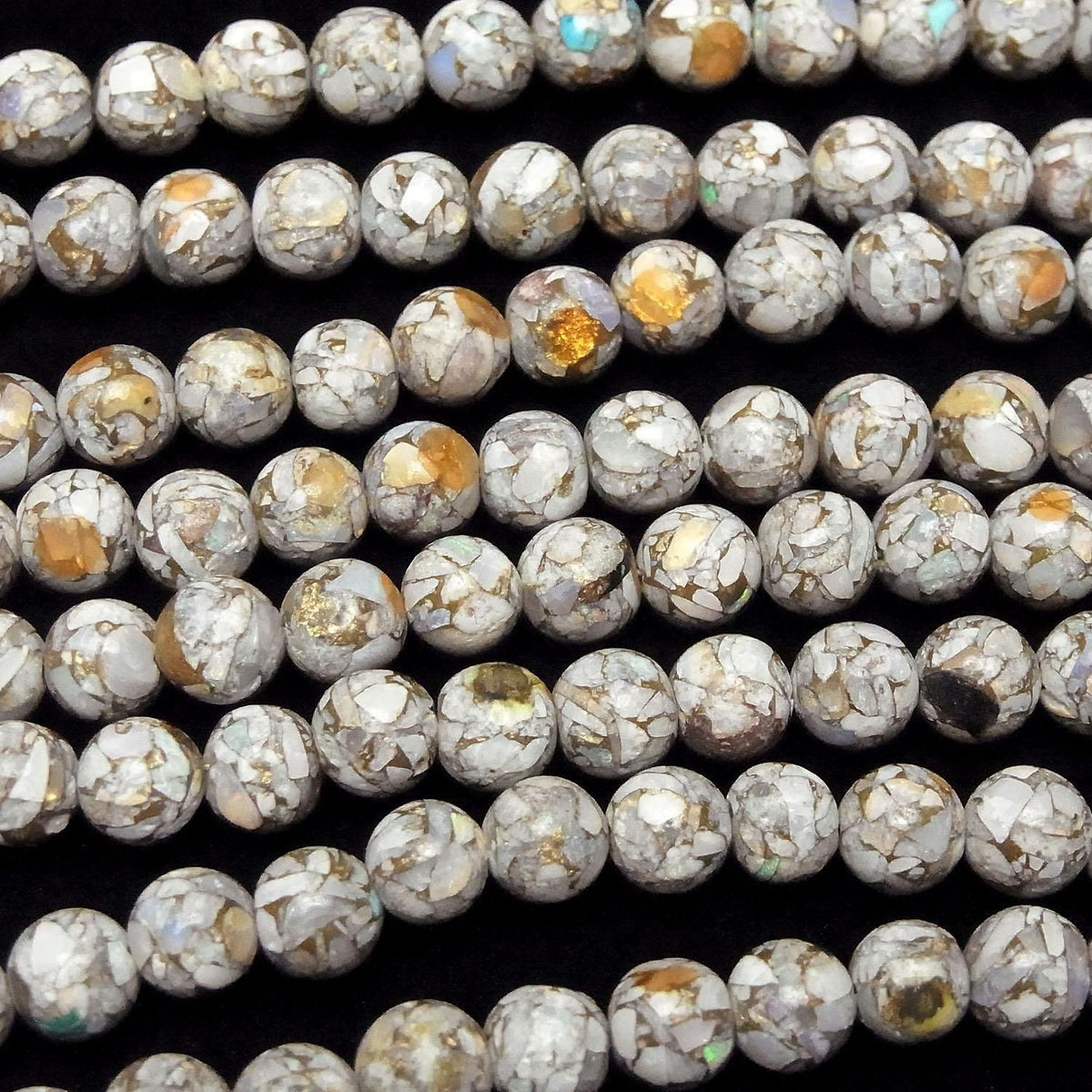 Copper Opal AA++ Round 6mm half or 1strand beads (aprx.7inch/18cm)