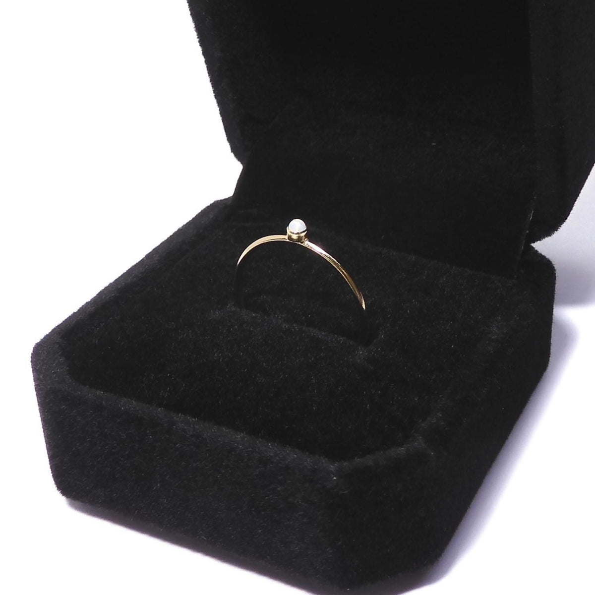 Jewelry case for rings [Black] 1 box