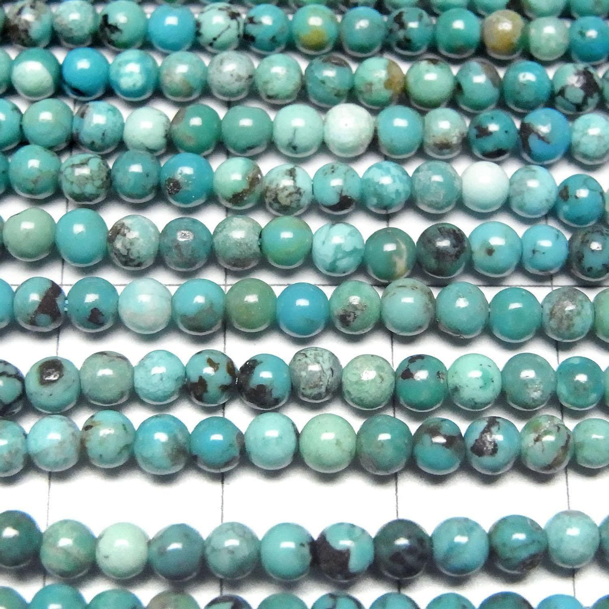 Turquoise AA++ Round 3mm 1strand beads (aprx.15inch/36cm)