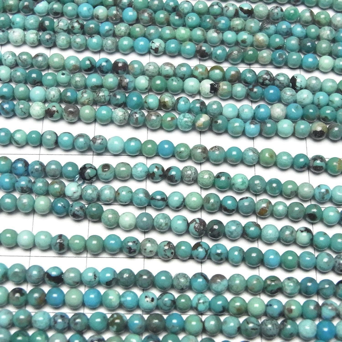 Turquoise AA++ Round 3mm 1strand beads (aprx.15inch/36cm)