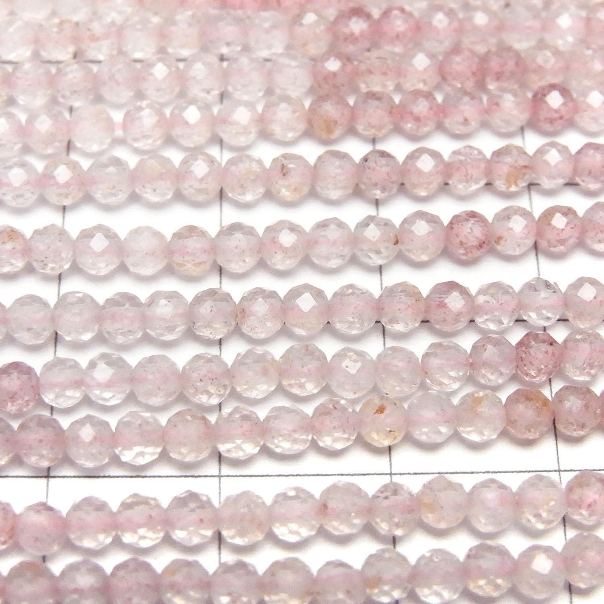 Pink Epidote AA++ Faceted Round 3mm 1strand beads (approx. 15 inches/36 cm) High Quality!