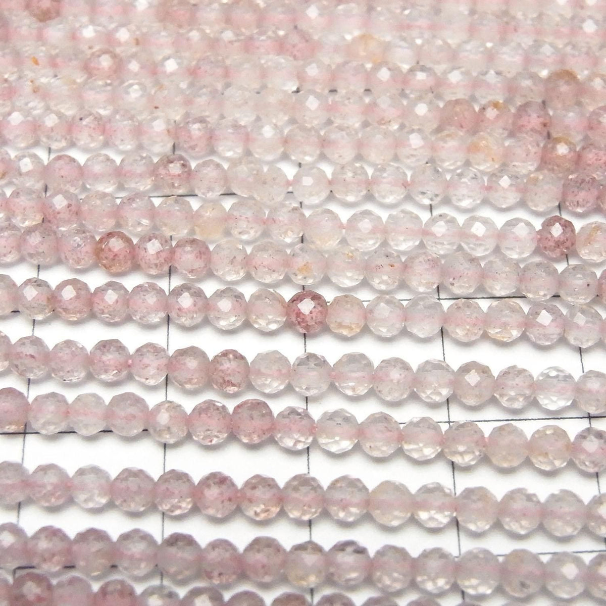 Pink Epidote AA++ Faceted Round 3mm 1strand beads (approx. 15 inches/36 cm) High Quality!